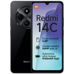 Smartphone XIAOMI Redmi 14C 6Go 128 Go Noir