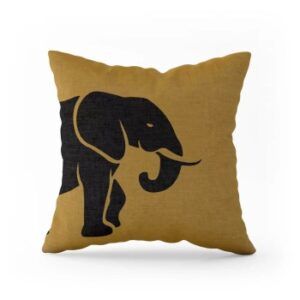 Coussin Carré Elephant