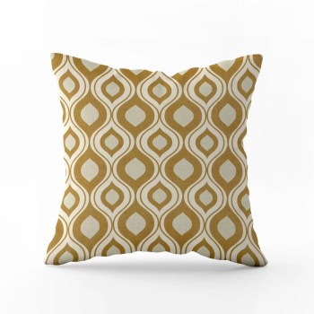 Coussin Carré Weavy Yellow