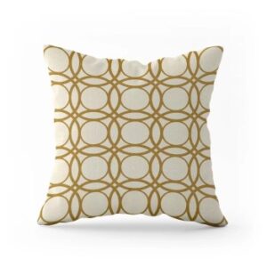 Coussin Carré Double Cercle