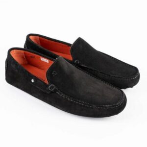 Mocassins en cuir Tito – PP01 Daim Noir