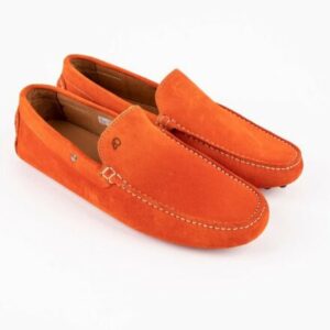 Mocassins en cuir Tito – PP01 Daim Orange