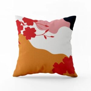Coussin Carré Red Flower