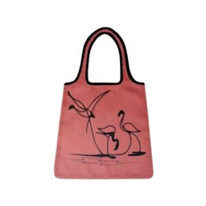 Tote Bag Bold Water Birds Art Line