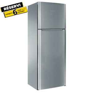 Réfrigérateur ARISTON Double Portes -Inox-385L-70 CM -NO FROST