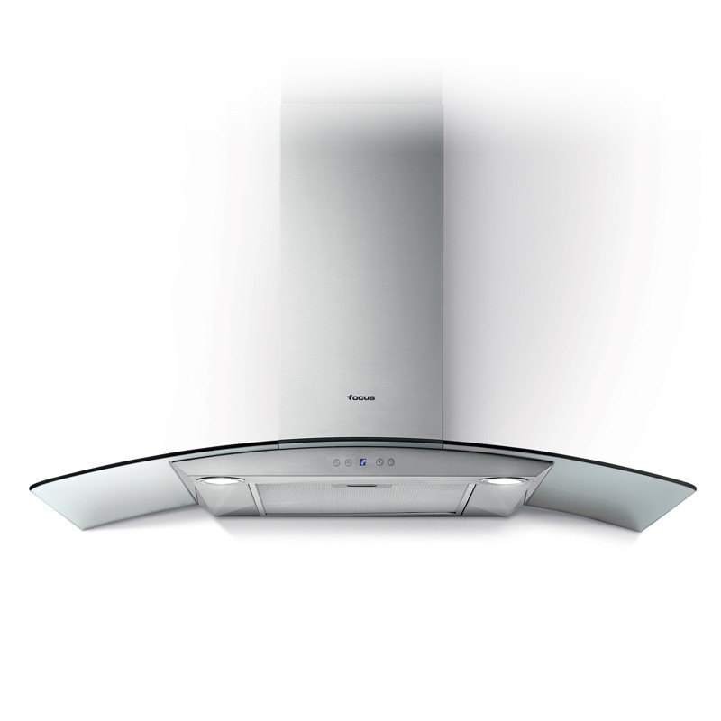 Hotte cheminé Focus 90cm Inox