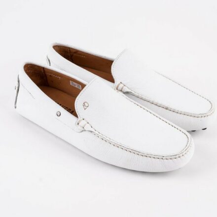 Mocassins en cuir Tito – PP01 Cuir Blanc