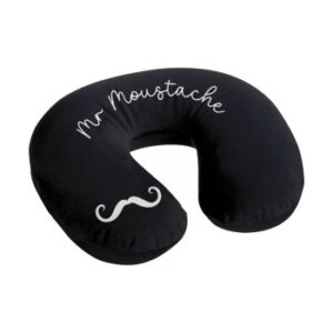 Repose-tête Mr Moustache Noir