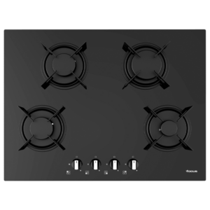 Plaque encastrable - f410b - A gaz - 70cm - Noir - Garantie 2 ans