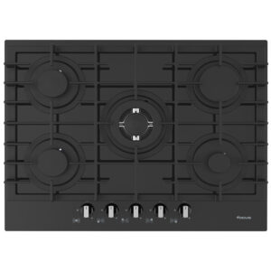 Plaque De Cuisson Focus 5 Feux 70Cm Noir Avec thermocouple
