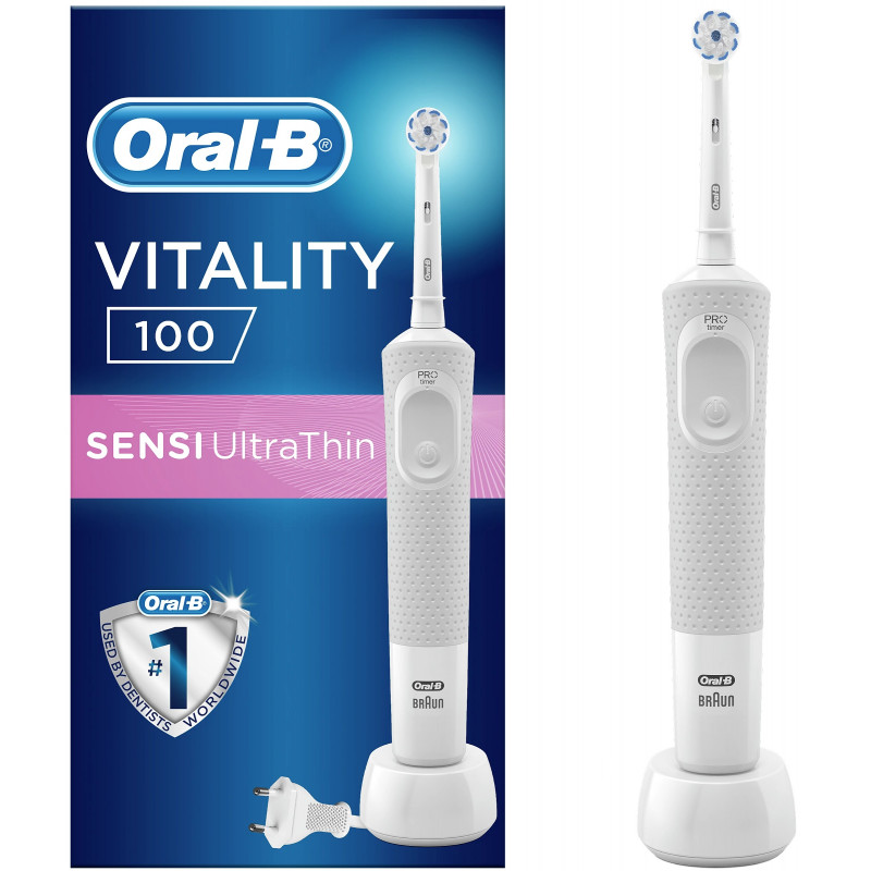 Brosse À Dents Électrique ORAL-B Sensitive - Blanc
