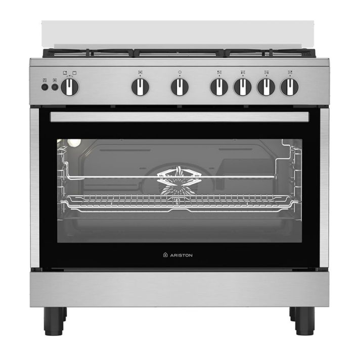 Cuisinière à Gaz ARISTON ARR9GGF23125XNA 5 Feux 90cm – Inox