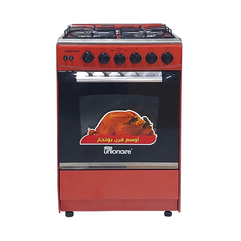 Cuisinière à Gaz UNIONAIRE GAS-C5555SR 4 Feux – Rouge