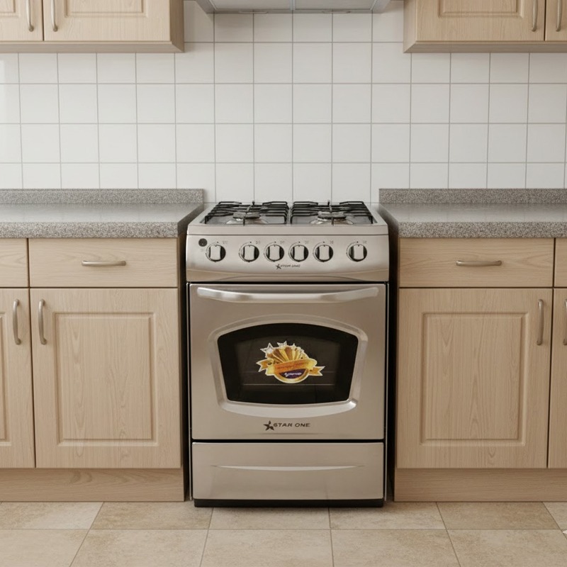 Cuisinière STARONE 50GG40 4 Feux 50cm – Inox