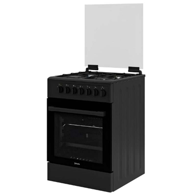 Cuisinière VEDETTE VGE6241BMA 4 Feux 60cm – Noir