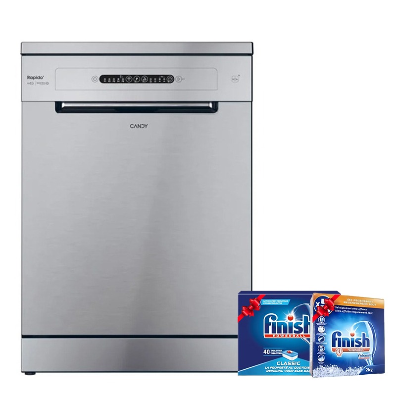 Lave Vaisselle Inverter CANDY CF3E7L0S 13 Couverts + Pack FINISH Offert