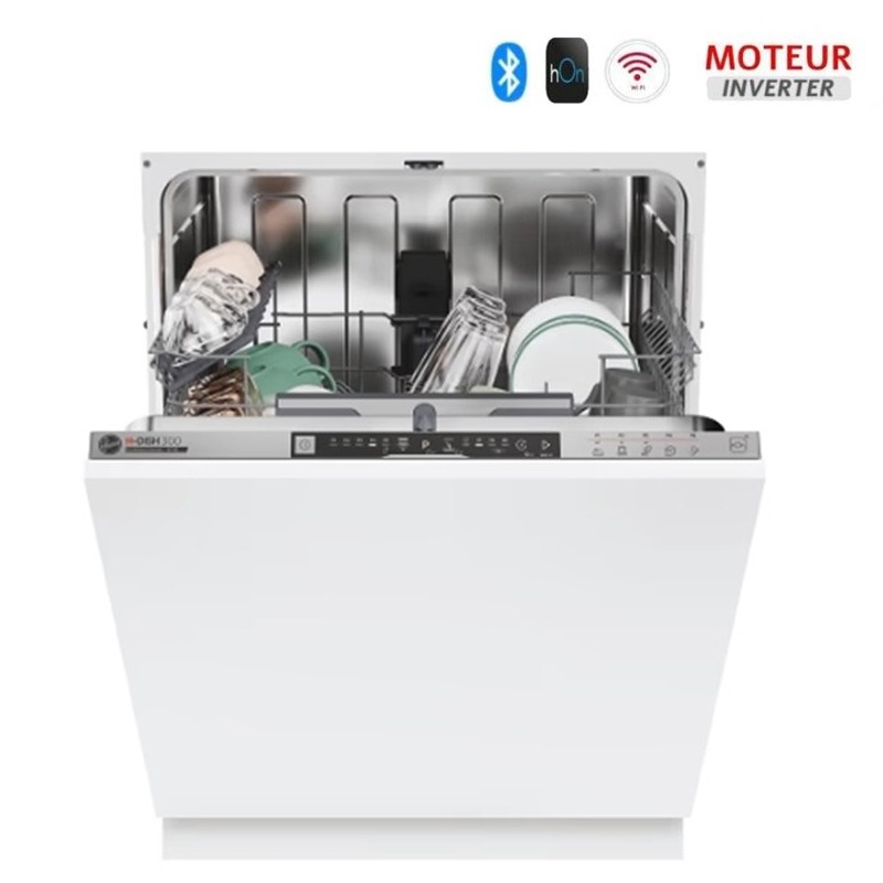 Lave Vaisselle Totalement Encastrable HOOVER HI4E7L0S-80 14Couverts - Blanc