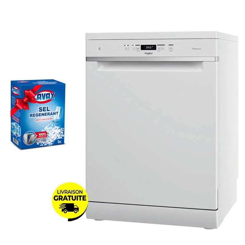 Lave Vaisselle WHIRLPOOL WFC3C26P 14 Couverts + Sel Régénérant LAVAX