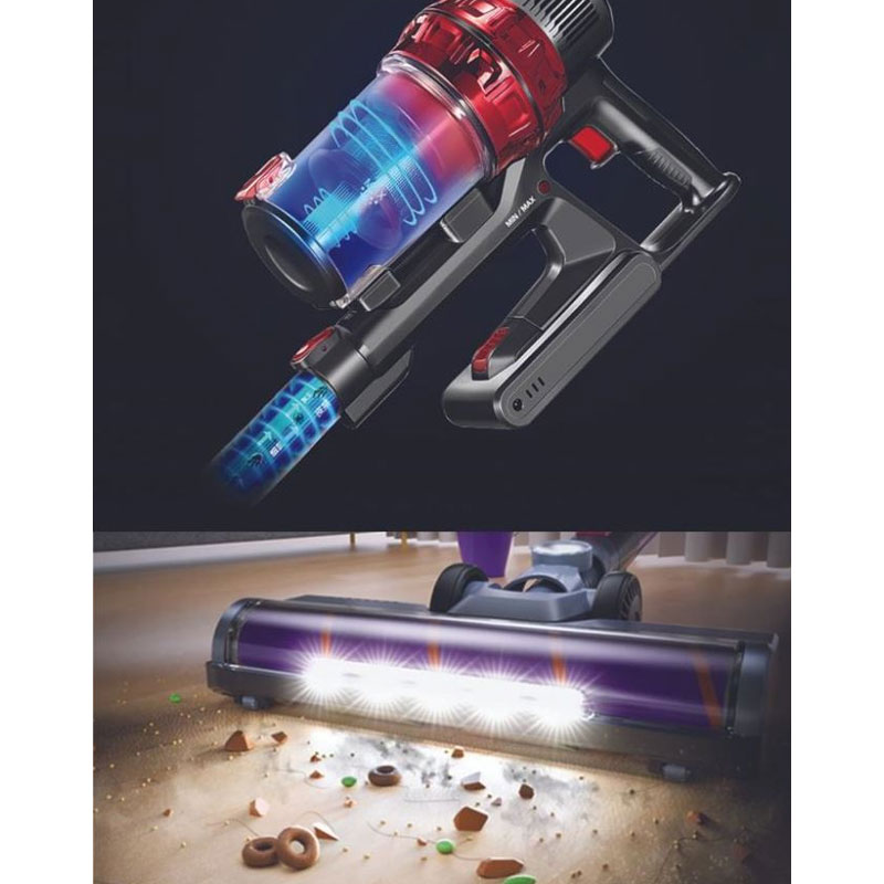 Aspirateur Balai Sans Fil KIWI KVC-4040 – Rouge & Violet
