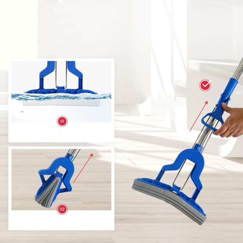 Balai Serpillère Kleaner à Éponge 27 cm – Bleu