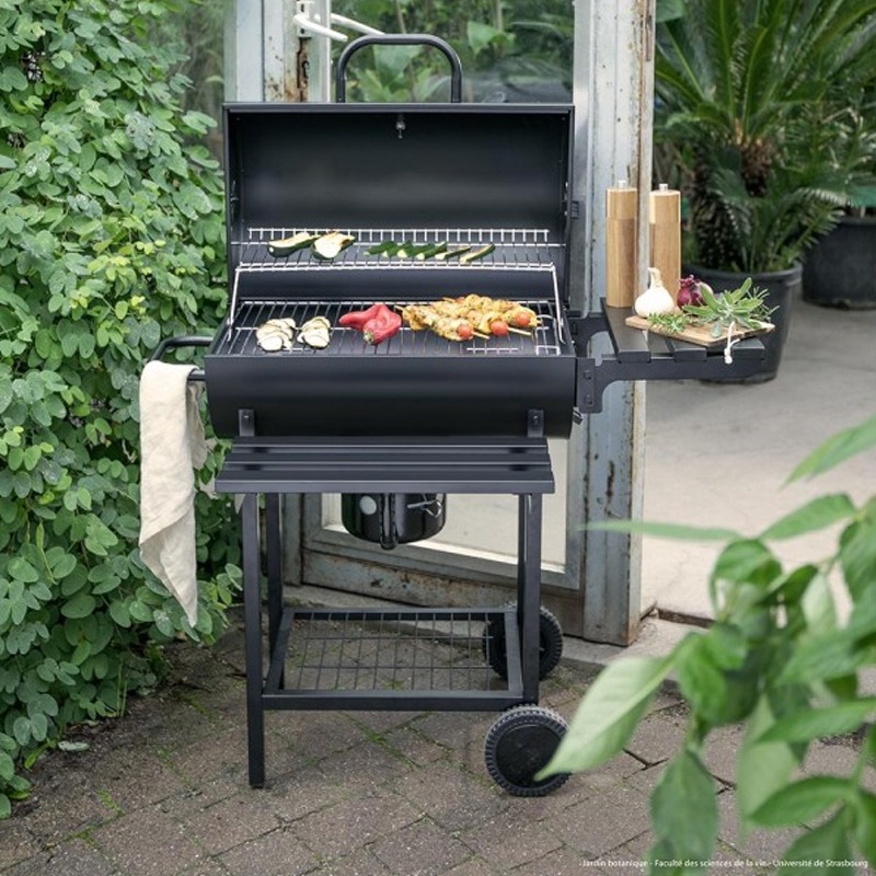 Barbecue à Charbon LIVOO Baril DOC332 – Noir