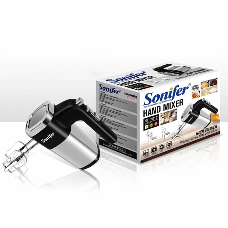 Batteur à Main Électrique SONIFER SF-7017 500W – Noir
