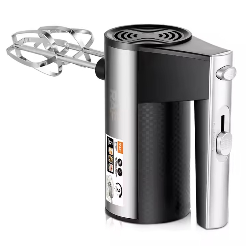 Batteur à Main RAF R-6690 600W – Noir&Inox