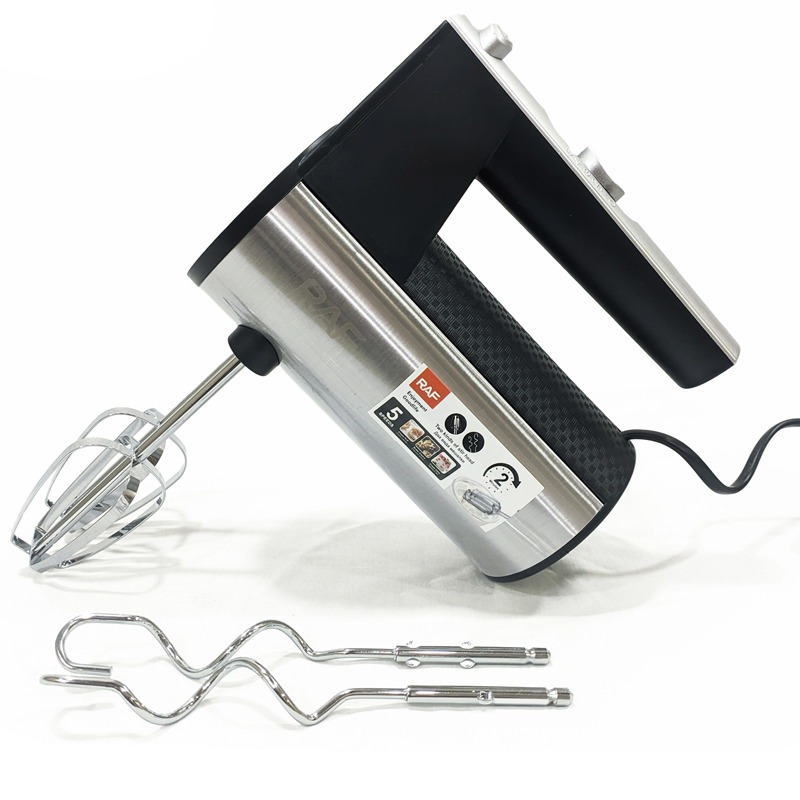 Batteur à Main RAF R-6690 600W – Noir&Inox
