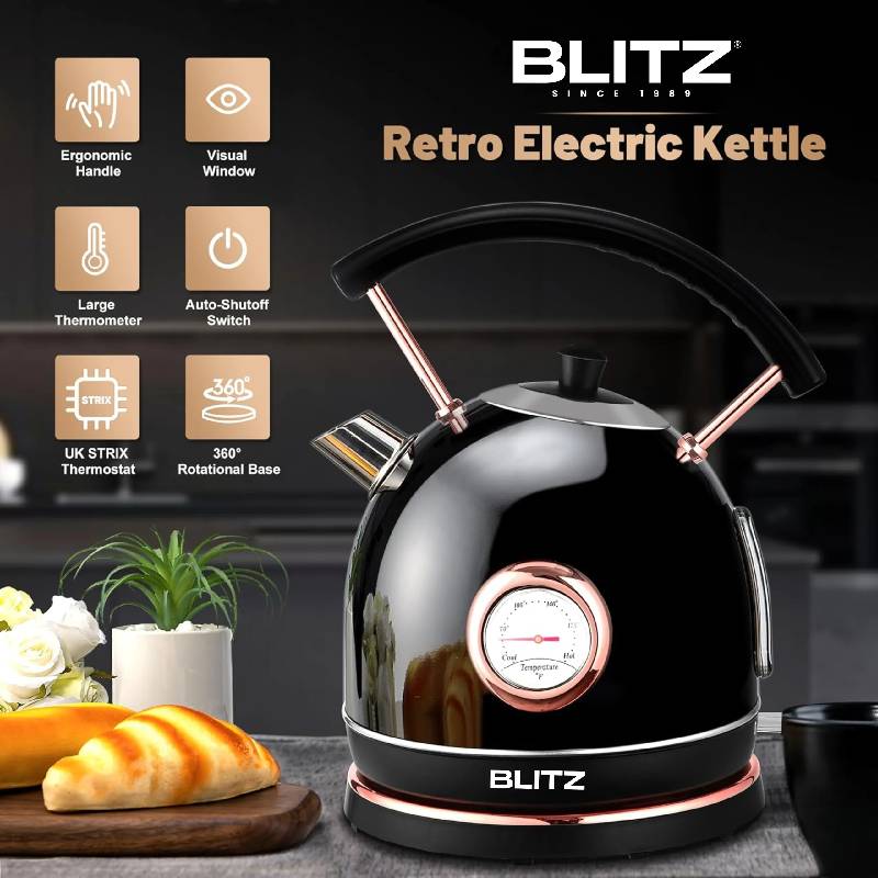 Bouilloire Électrique BLITZ BTZ320NH-05-N 1.8L 1500W – NOIR