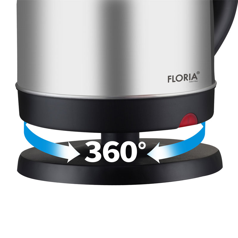 Bouilloire Sans Fil FLORIA ZLN4902 2 Litres – Inox