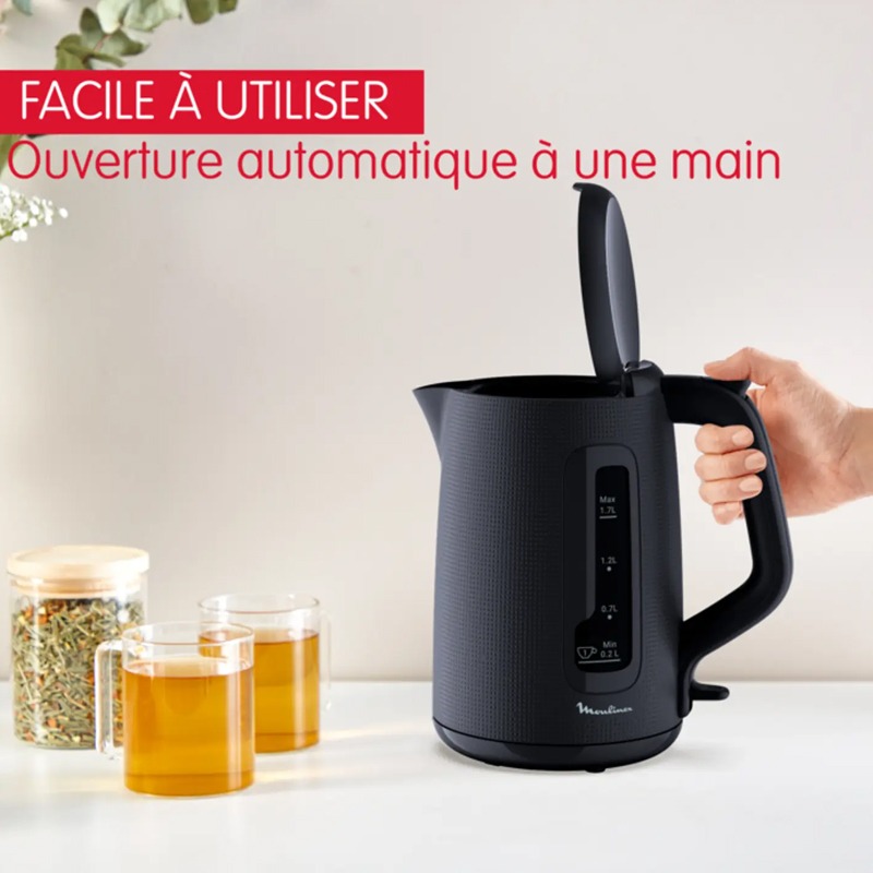 Bouilloire Sans Fil MOULINEX BY2M0810 1.7L – Noir