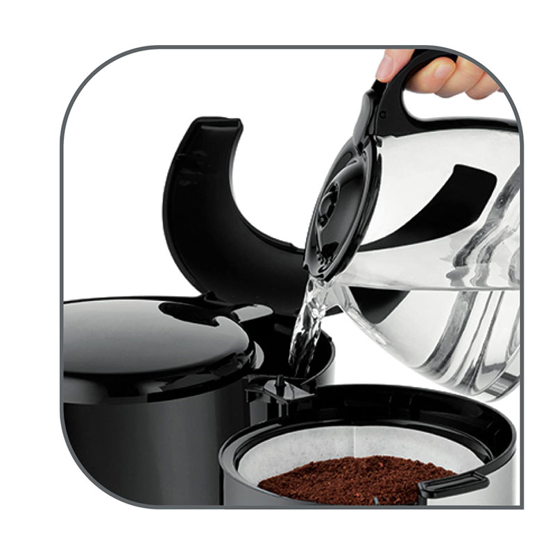 Cafetière principio MOULINEX FG362810 1000W 15 Tasses – Noir
