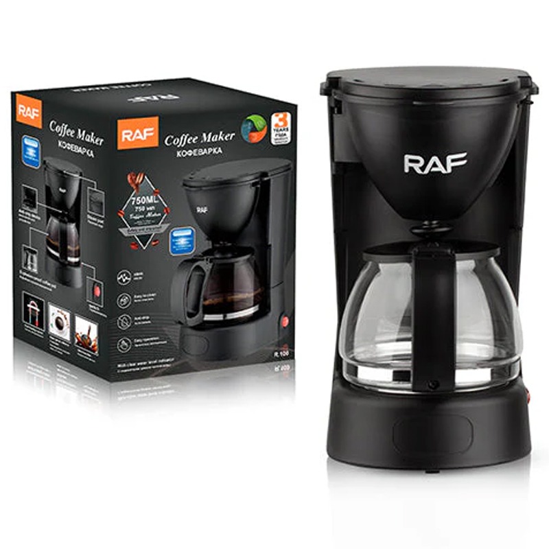 Cafetière Électrique RAF R-100 600W 1.5 Litre – Noir