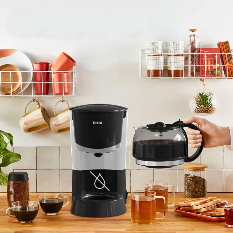 Cafetière Électrique TEFAL CM171810 1.25 Litre – Noir