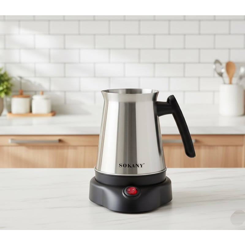 Cafetière Électrique Turc SOKANY SK-09044 600W – Inox