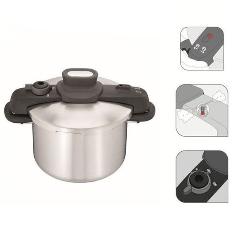 Cocotte TEFAL P3530734 6 Litres Secure 5 Compact – Inox