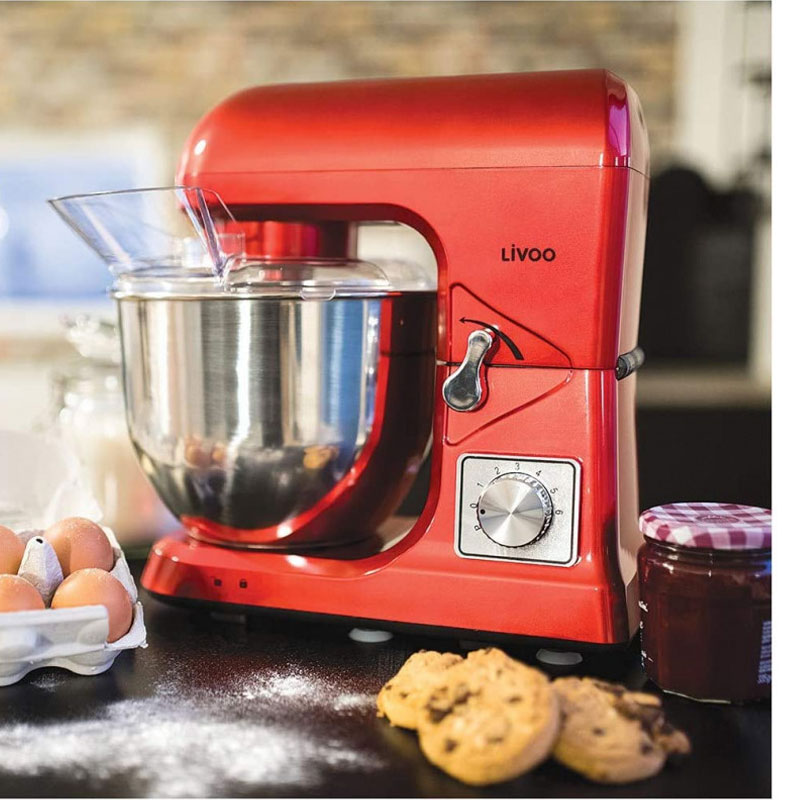 Robot Pétrin Multifonction LIVOO DOP190R 1000W – Rouge