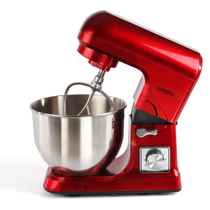 Robot Pétrin Multifonction LIVOO DOP190R 1000W – Rouge