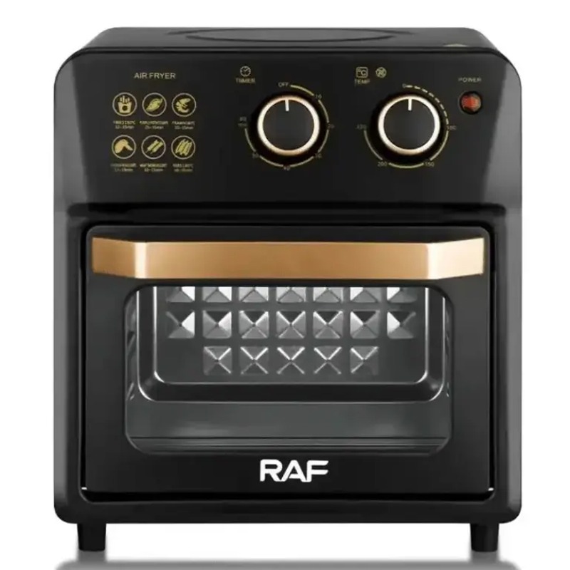 Four Électrique et Friteuse Sans Huile RAF R-5347 14L - Noir