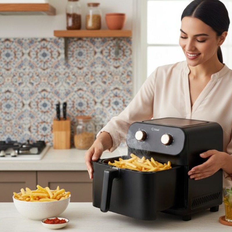 Friteuse Sans Huile KIWI KAF-5559 9 Litres – Noir
