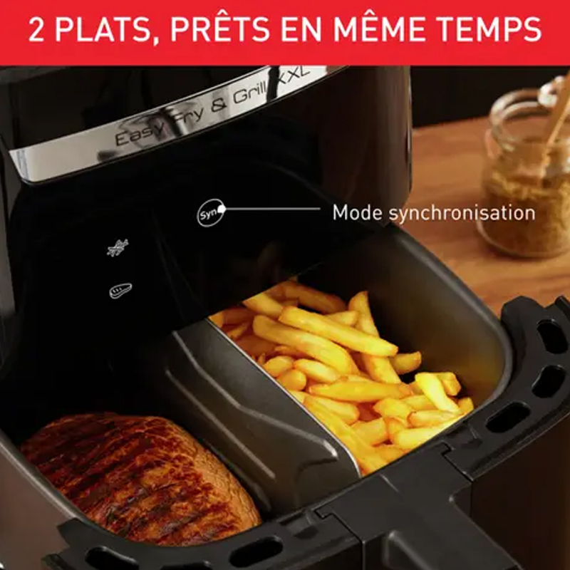 Friteuse Sans Huile MOULINEX EZ801810 6.5 L – Noir