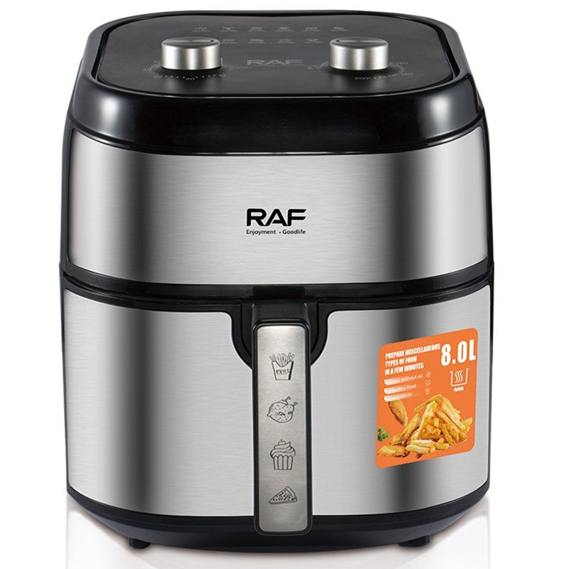 Friteuse Sans Huile RAF R-5012 8 Litres - Silver