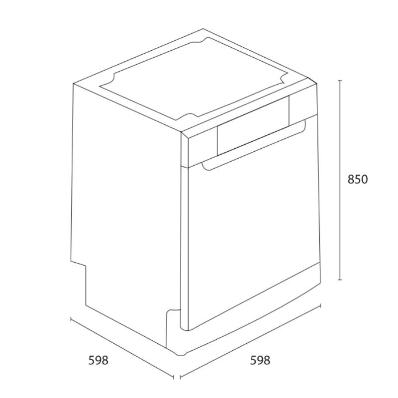 Lave Vaisselle FOCUS 13 Couverts F503 – Inox