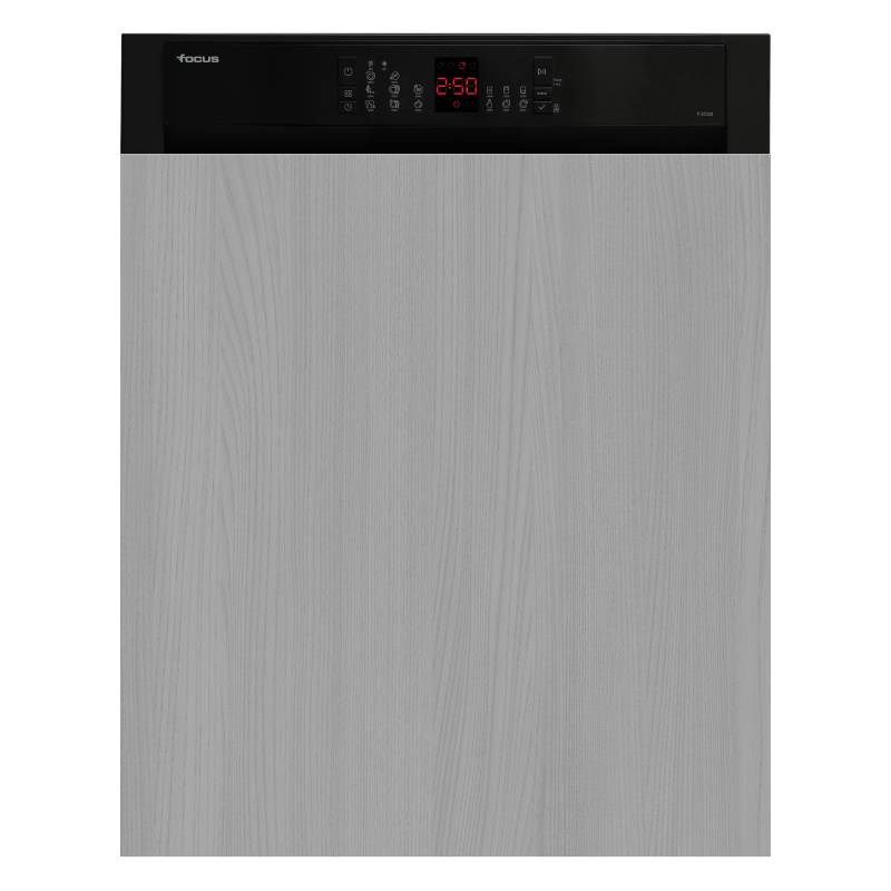 Lave Vaisselle Semi Encastrable FOCUS F502B 12 Couverts - Noir