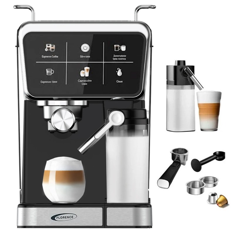 Machine à Café 5EN1 Expresso FLORENCE HK-456 1350W - Noir