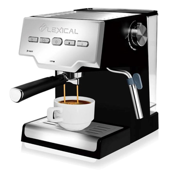 Machine à Café Expresso LEXICAL LEM0603 850W – Chrome