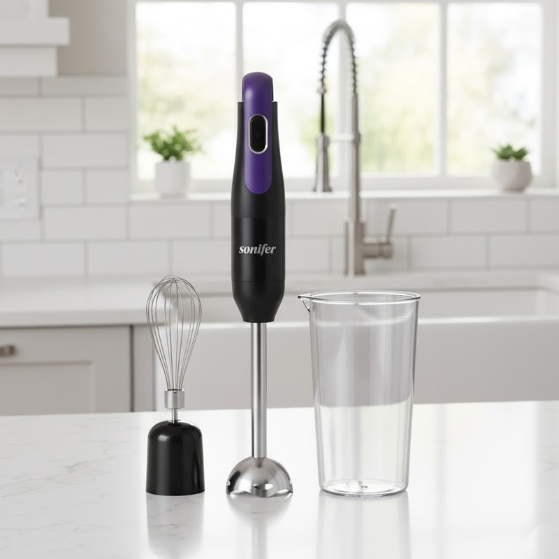 Mixeur Plongeant 2EN1 SONIFER SF-8165 300W – Violet