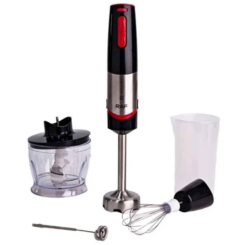 Mixeur Plongeant 4EN1 RAF R-337 600W - Noir&Rouge