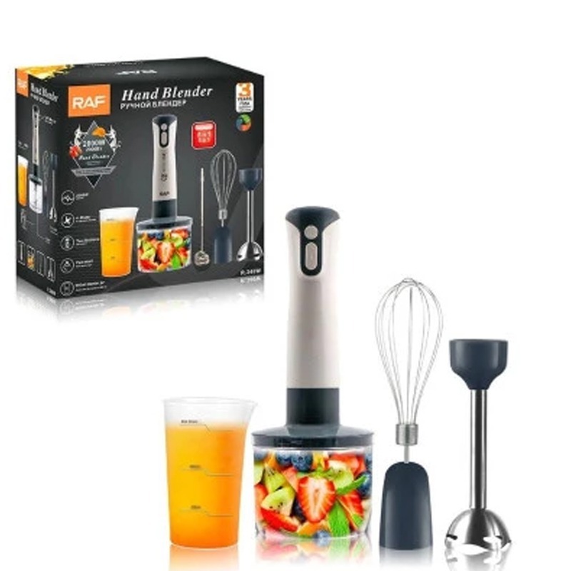 Mixeur Plongeant 5EN1 RAF R-340 2000W – Blanc