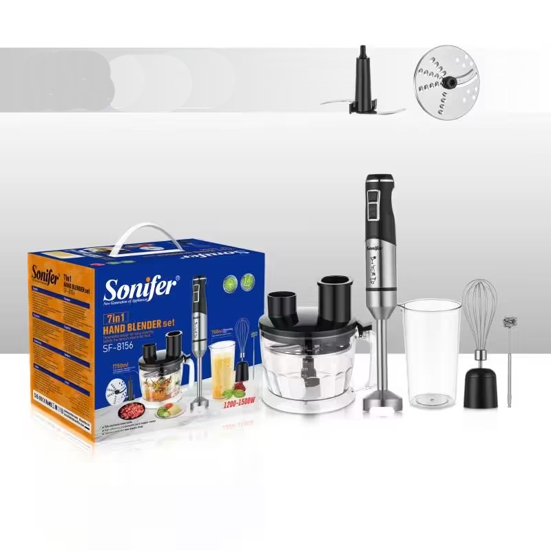 Mixeur Plongeant 7EN1 SONIFER SF-8156 1200-1500W – Noir&Inox